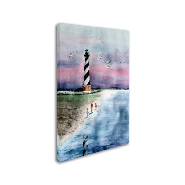 Arie Reinhardt Taylor 'Cape Hatteras Watercolor' Canvas Art,12x19